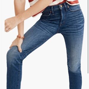 Madewell Women's Blue High-Rise Skinny Crop Jeans